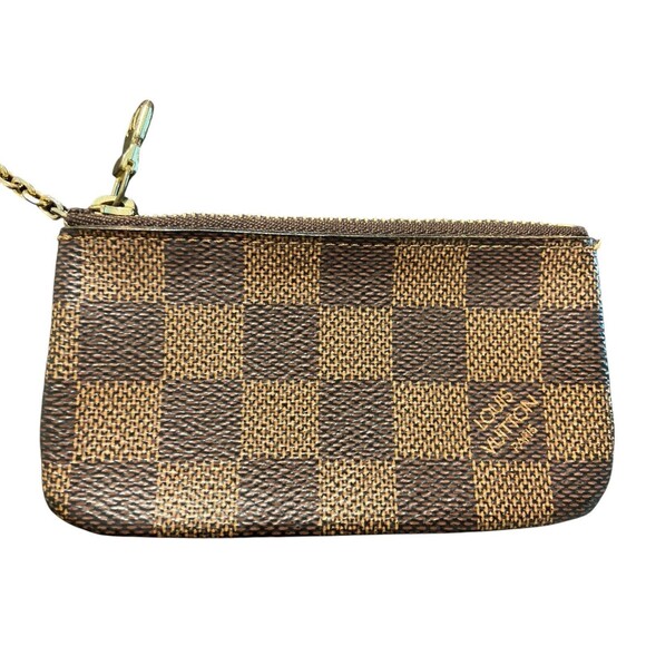 Authentic Louis Vuitton Damier Ebene Canvas Key Pouch - Picture 5 of 14